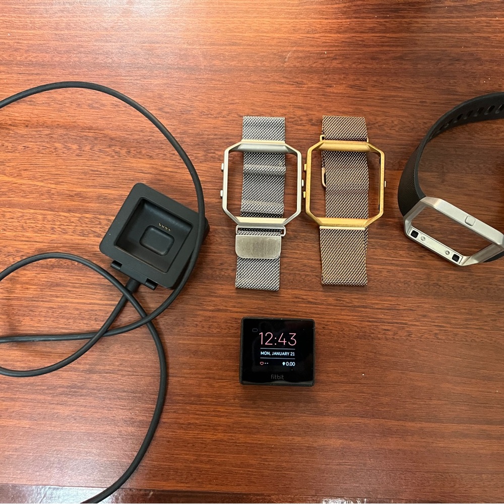 Fitbit Blaze Smartwatch with Interchangeable Bands and Charger